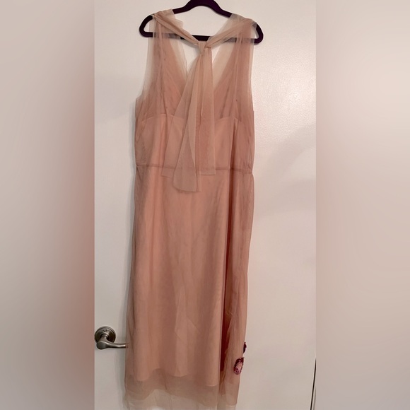 Anthropologie Maeve Sleevless Floral Shine Midi Dress - Picture 8 of 9